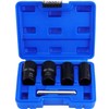 WiMas 5-piece nut remover set, nut extractor, screw extractor, left