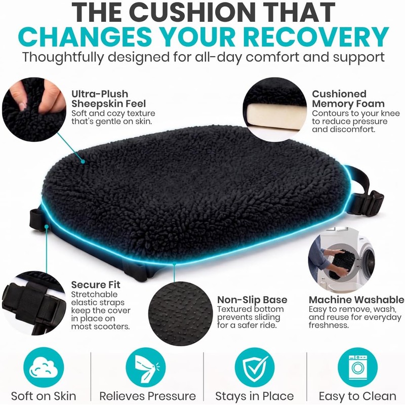 Vive Mobility - Funda para rodillera, espuma viscoelástica suave de