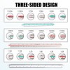 Set of 3 Triangular Scale Ruler, Architecture Ruler, Triangular, 1:20,