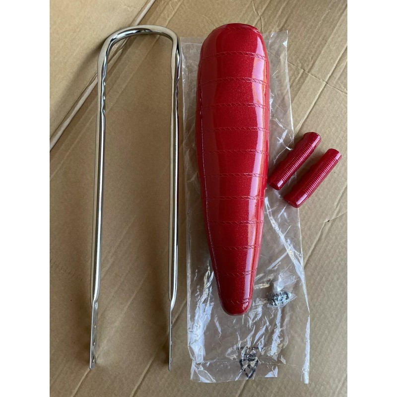 For Schwinn 20" RED Lowrider Vinyl Bicycle BANANA SEAT Sparkle