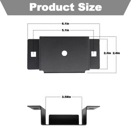 Voittozege 8 Pcs Trailer Stake Pocket,Stainless Steel Trailer Stake Pocket Fit 2'' x 4'' Lumber Uprights Uprights Trailer Stake Pocket Brackets,Metal Trailer Rail Brackets for Flat Beds and Trucks