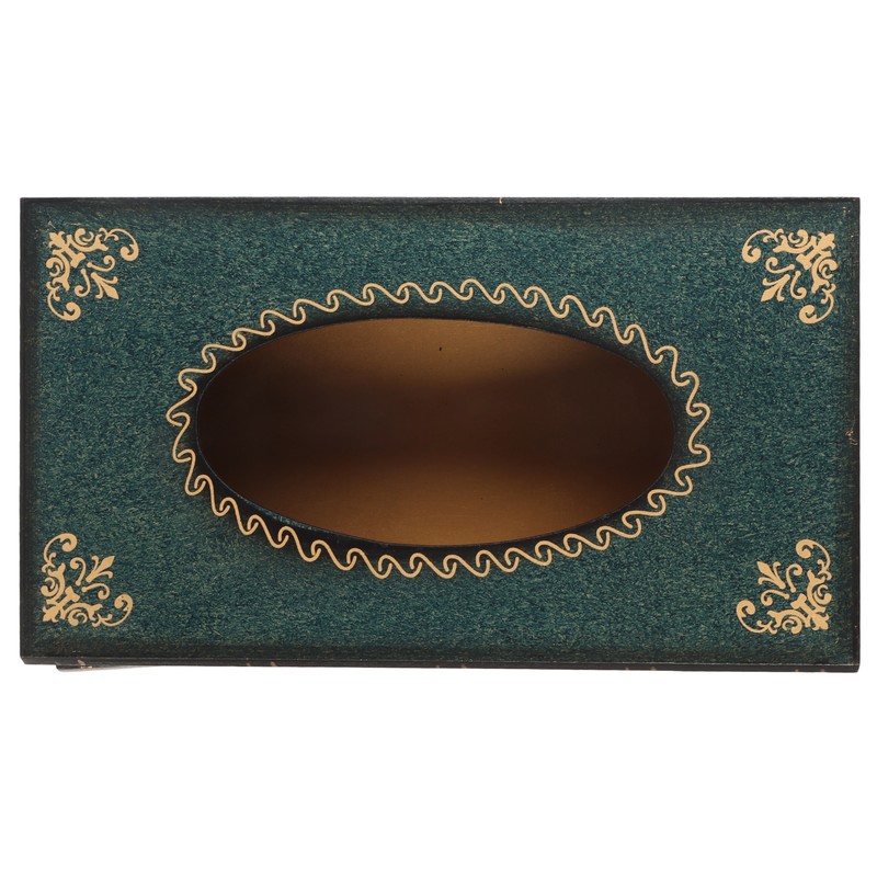 Book Tissue Box Cover Antique Rectangular Dispenser Napkin Holder for
