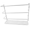 Evelots Wrap/Pan Organizer Rack-Door/Wall Mount-Plastic/Foil Paper-Metal-Set/2