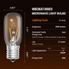 Belleone 2pcs Microwave Bulb WB36X10003-130V 40W Oven Light Bulb Compatible