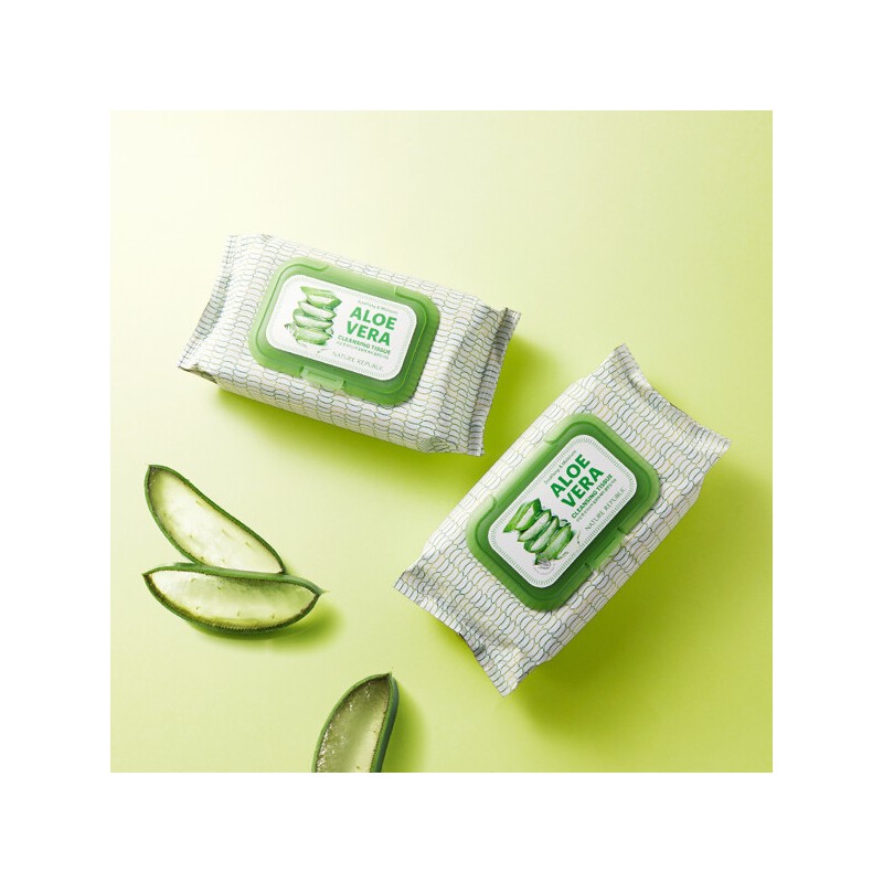 Nature Republic (현대Hmall)네이처리퍼블릭 1+1 수딩 앤 모이스처 알로에베라 클렌징 티슈