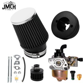 JMCHstore Black Carburetor Air Filter Adapter Kit for Mega Moto MM80 Baja DB30 Mini Bike
