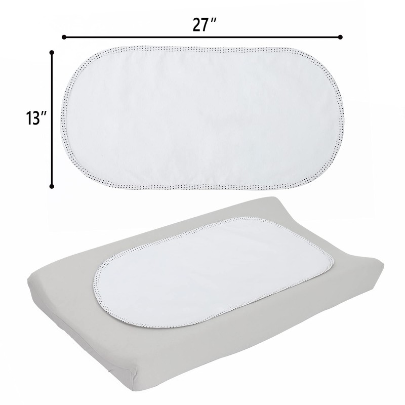 TILLYOU Waterproof Changing Pad Liners 6 Pack, 100% Cotton Reusable