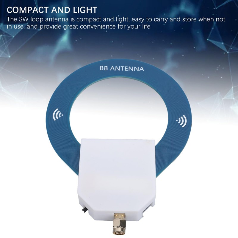 Donut SW Antenna, 9.9kHz to 181MHz Frame Antenna Shortwave 10-30DBuV