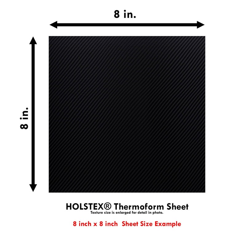 HOLSTEX Thermoform Sheet - (Carbon Fiber Texture) - (.060 Thickness)