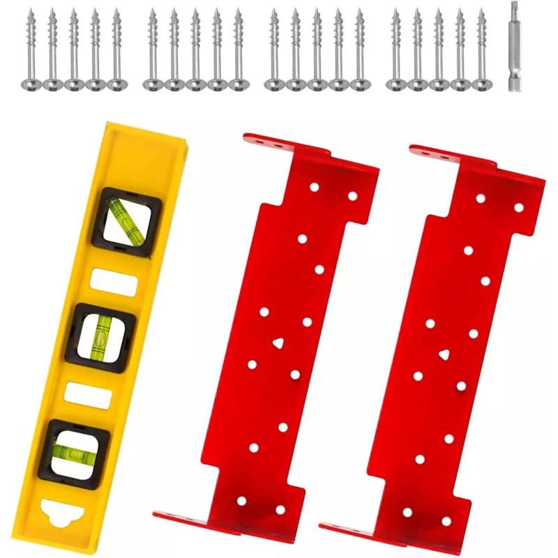 Zozen Chainsaw Mill Guide Rail Lumber Metal Brackets 2 Pack