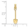 FJC Finejewelers 10 kt Yellow Gold 3-D Polished Shovel Garden