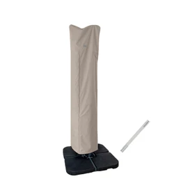 Patio Umbrella Cover for 9ft to 13ft Offset Umbrella, Water Resistant, Curved Cantilever and Straight Pole Parasol Outdoor Umbrellas Cover with Zipper and Rod