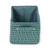 Compactor Rectangle Storage Basket with Pull Handle, Woven Storage Box