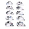 10pcs Golf Iron Covers Skull Pattern PU Scratch Proof Club