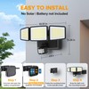 UME Battery Powered Motion Sensor Outdoor Lights 302 LED 1800LM,
