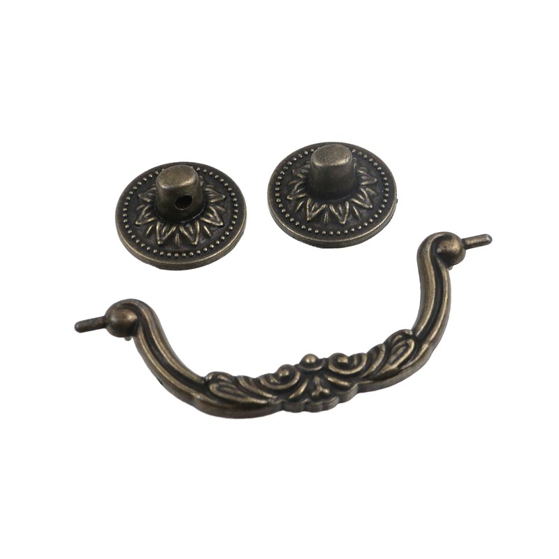 Geesatis 10 Pcs Cabinet Drawer Pull Handles Zinc Alloy Furniture