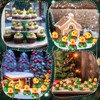 Weysat 60 Pcs Mini Christmas Elf Resin Ducks Christmas Elf