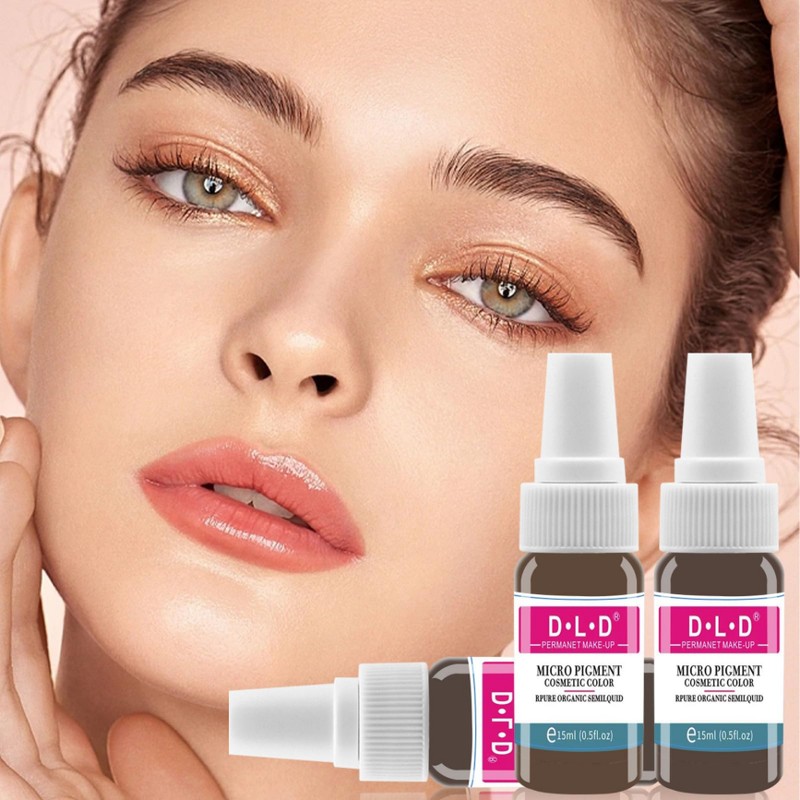 DLD Pigment Kit Eyebrow Tattoo Lip Embroidery Liquid Long Lasting