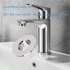 2 Pack silvery Kitchen Bathroom Sink Basin Vanity Sink Trim