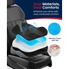 Gel Wedge Car Seat Cushion for Driving Relieves Tailbone Pain,