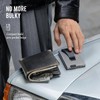 Slimwalt Slim Front Pocket Card Holder for Daily Commute &