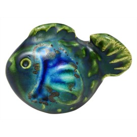 We Will Shoot 魯庵 箸置ki Bronze 釉 6 cm 瀬戸焼 加藤 Leash Bastards Fish Shaped Chopsticks Size 009 – 0015