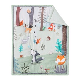 beeweed Animal Themed Baby Toddler Blanket Quilt Cot Comforter Crib Baby Quilts for Boys and Girls Nursery Bed Throw Blanket 84x107cm, Woodland Animals