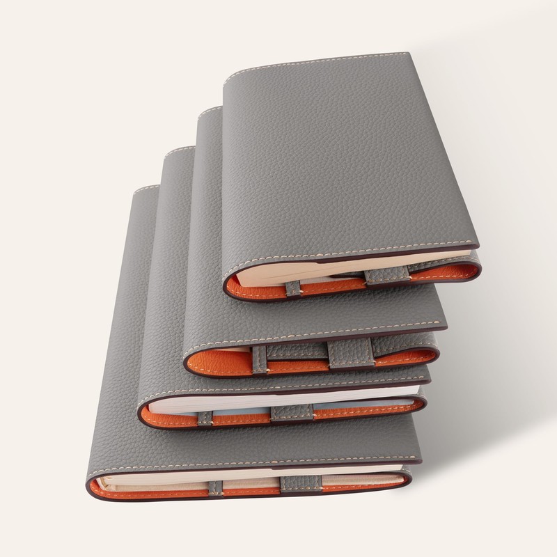 COGURE Book Cover, Genuine Leather, Bookmark, Bookmark, Leather, Single Book,