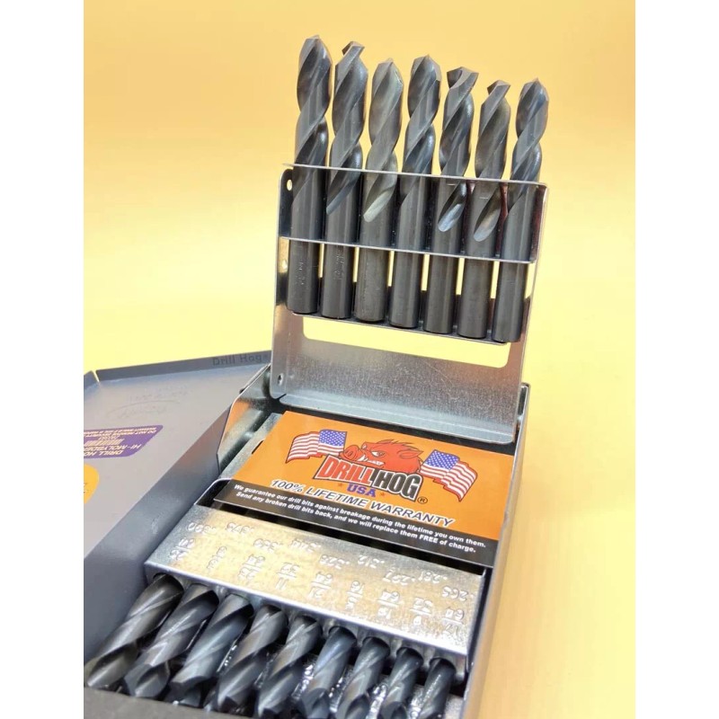 Drill Hog 29 Pc Stub Length Drill Bit Set HI-Moly