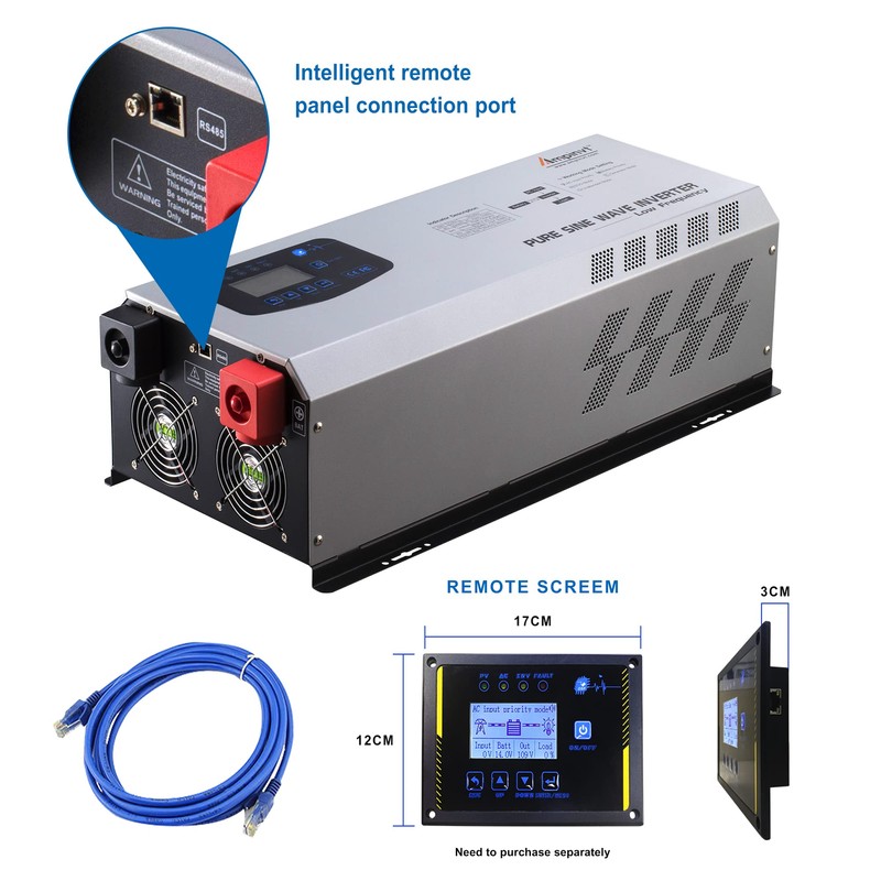 AMPINVT Specific Remote Control Panel for Low Frequency Pure Sine