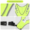 VEGCOO Reflective Running Vest Set, Adjustable High Vis Running Vest