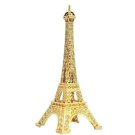 JXGZHNYL Golden Paris Eiffel Tower Model Creative Window Decoration Metal Crafts European Home 15cm/6in