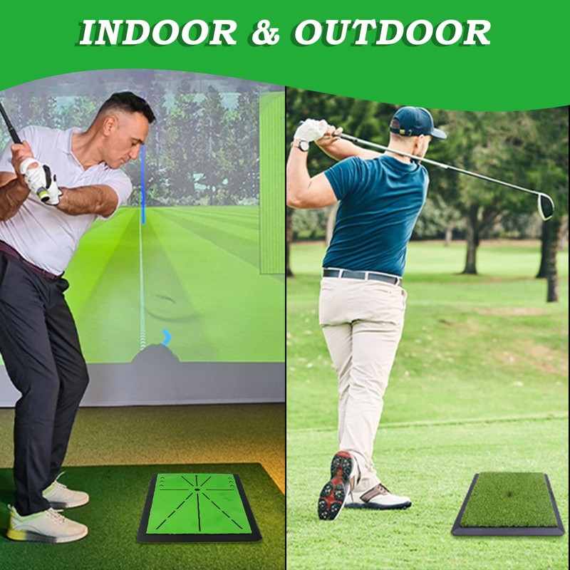 3 Pack Replaceable Golf Hitting Mats, Golf Practice Swing Mat