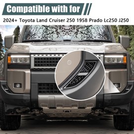 MSIZOY Front Left and Right Side Air Intake Grill Grille Decoration Compatible With For 2024 2025 Toyota Land Cruiser 250 1958 Prado Lc250 J250 Air Inlet Protective Cover Exterior Accessories