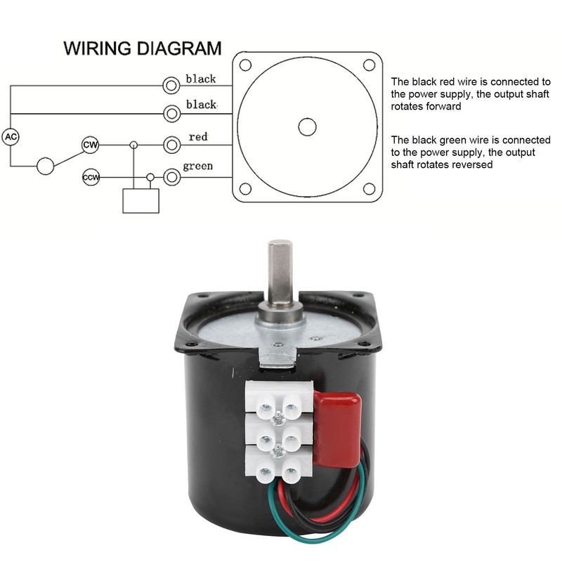 Mini Motor Permanent Magnet AC Synchronous Speed Reduction Eccentric Shaft
