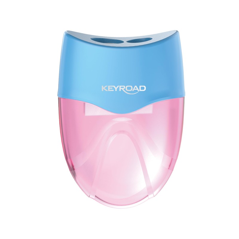 KEYROAD Ergonomic Double Pencil Sharpener Wave Pastel / Pack of