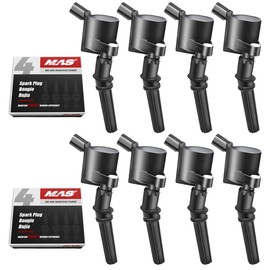 MAS Ignition Coil DG508 & Spark Plug SP479 AGSF22WM Compatible with Ford 5.4L 4.6L V8 Crown Victoria Expedition F150 F250 Mustang Lincoln Mercury Explorer DG457 DG472 DG491
