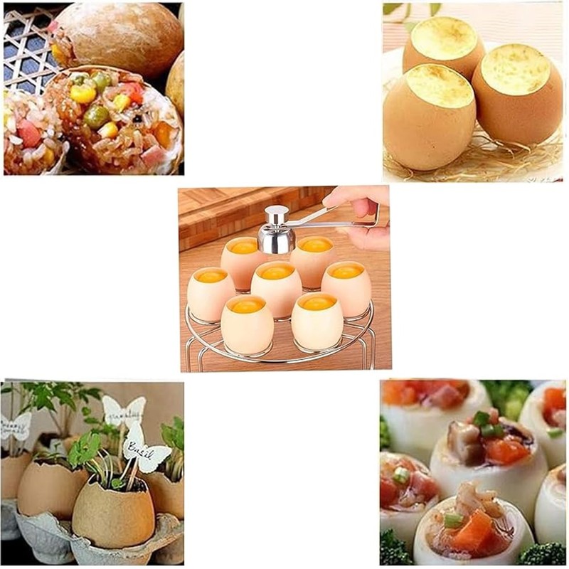 RXKFIGX Egg Topper Egg Cutter Egg Shell Opener Egg Slicer
