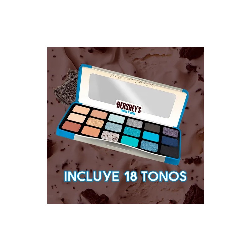 Paleta De Sombras Hershey's Con Aroma Chocolate 18 Tonos