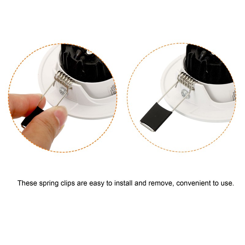 PATIKIL 40x16mm Downlight Spring Clips, 20 Pack Emitting Diode Recessed