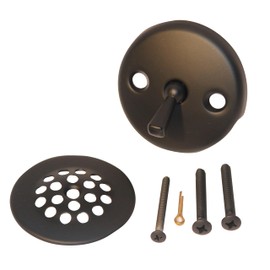 Wholesale Maintenance Supply Bathtub Drain Trip Lever Bath Waste Conversion Kit, Matte Black Finish - Fits Drain Opening 1-3/8" to 1-1/2