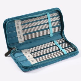 Coopay Double Pointed Knitting Needles Set, Sock Needles Set, DPN Knitting Needles Short 20cm, Double Ended Knitting Needles with Case, Double Point Needles for Socks, Mittens and Small Projects