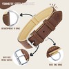 Riparo Brown Leather Dog Collar - Heavy Duty Wide Dog