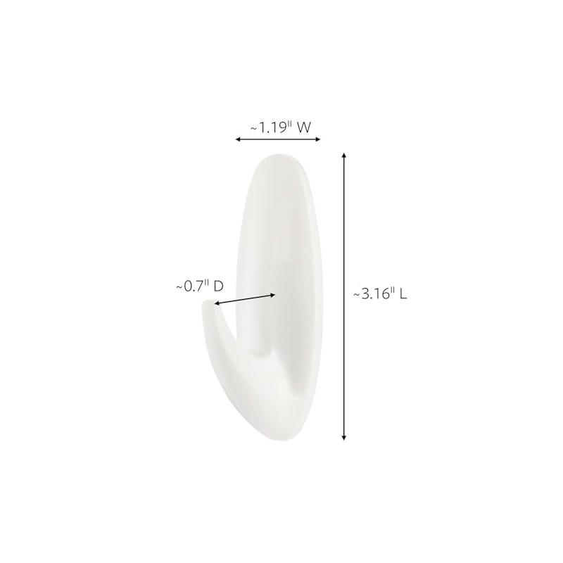 Command Ganchos, Blanco, 6 Hooks, Blanco