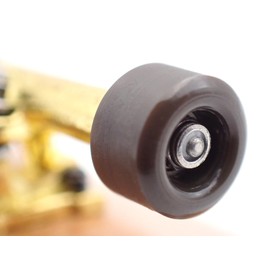 SPITBOARDS® Fingerboard Urethane Wheels 60D with Real Ball Bearings Professional CNC Quality - Brown