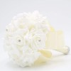 Eternal Blossom Wedding Bouquet, Crystal Pearl Silk Rose Bride Bridesmaid