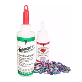 Beacon Adhesives Mighty MENDIT™, Permanent Fabric Adhesive, Flexible Stretchable Washable, Clear,