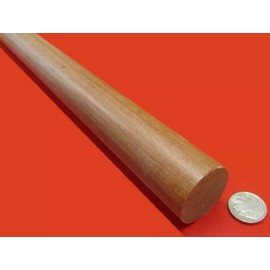 Micarta Phenoic Micarta LE Linen Rods  1.375" (1 3/8") Diameter x 36" Long