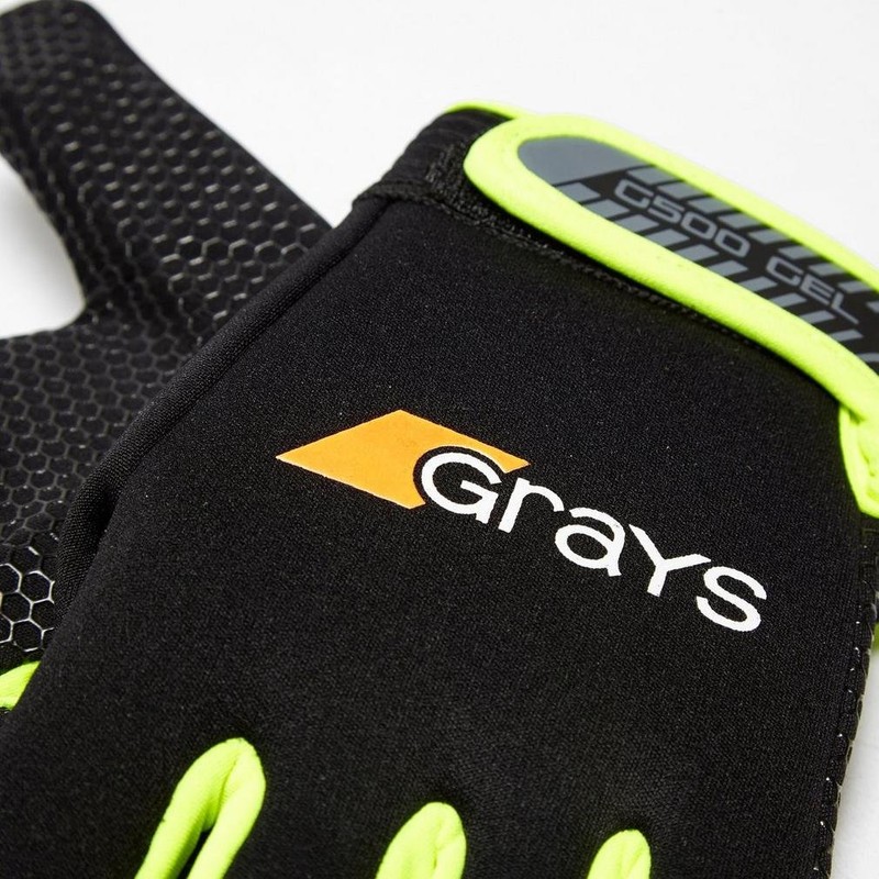 GRAYS G500 GEL GLOVES - BLACK/NEON YELLOW (LARGE)