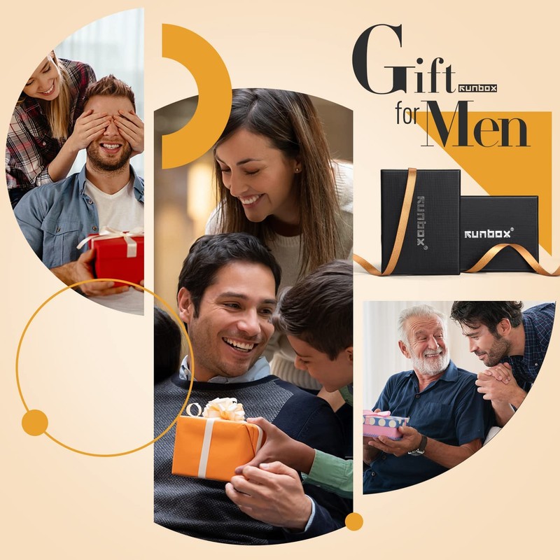 RUNBOX Slim Wallet for Men 15 Slots Ultra Large Capacity